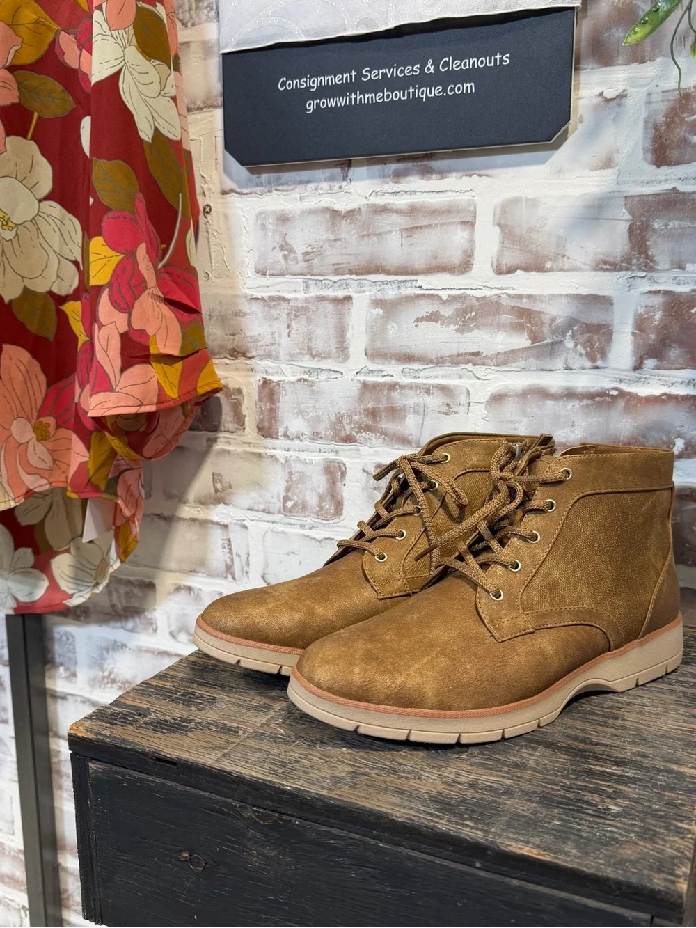 Dr. Scholl's Women's Tan Lace-Up Ankle Booties